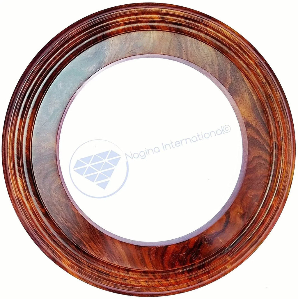 Solid Base Frame (24 Handcrafted Nagina Hardwood Inches) Wooden Polished | International