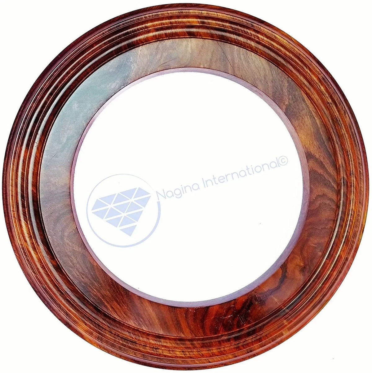 Solid Base Frame (24 Handcrafted Nagina Hardwood Inches) Wooden Polished | International