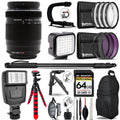 Accessory ED M.Zuiko Slave Video Bundle f/4.8-6.7 + II Lens- Digital Kit Olympus + 75-300mm Flash - Monopad 64GB