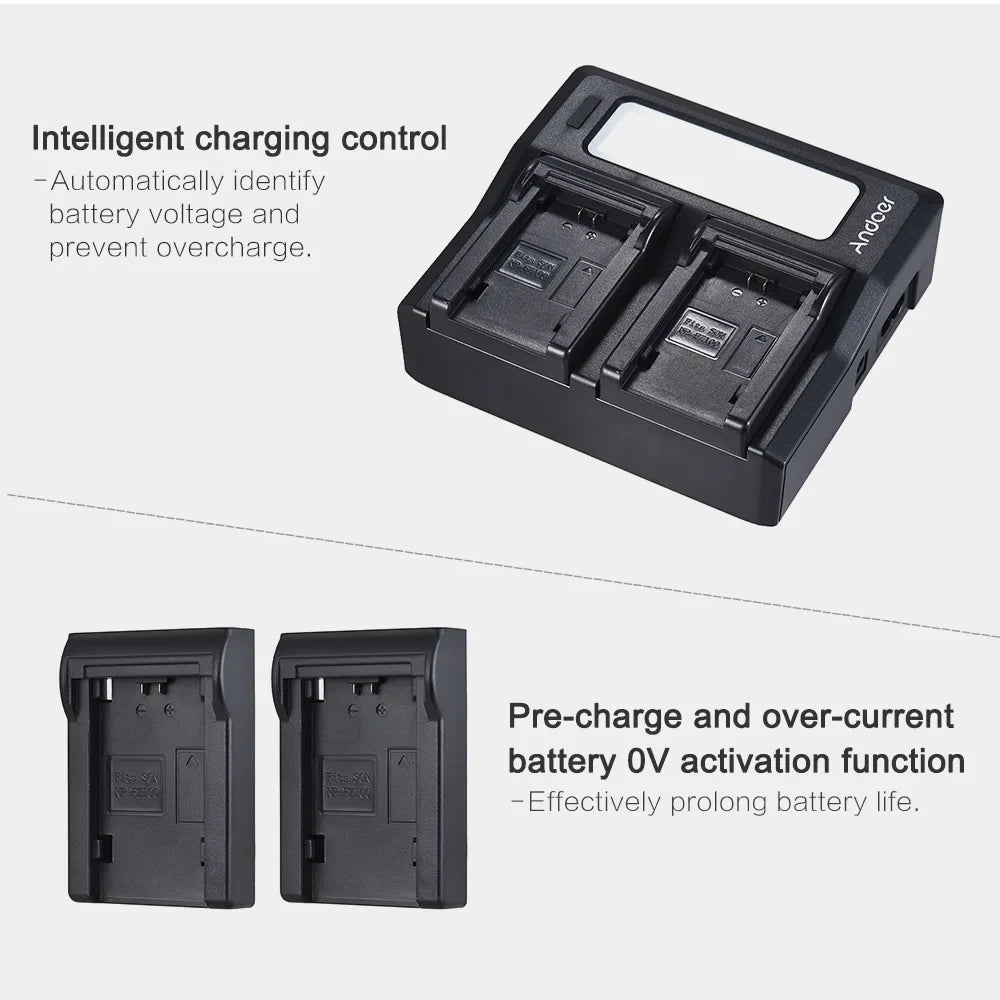 A9 A7SIII A7III Channel Tomshoo Dual NP-FZ100 Sony A7RIII Replacement Battery for LCD