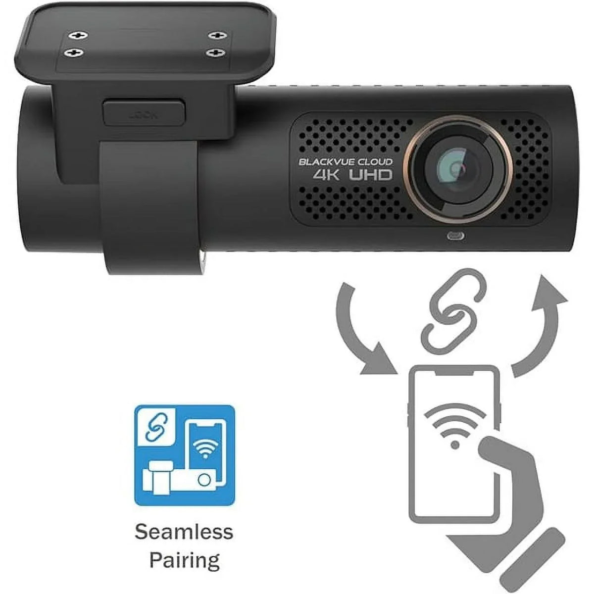 DR900X-2CH Plus Card Dashcam, BlackVue Wi-Fi, Cloud Built-in 4K Open 32GB Box with microSD GPS UHD