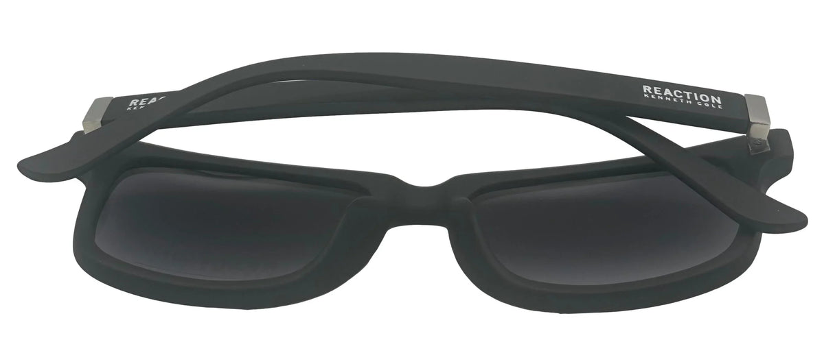 Cole 2B Reaction Black Rectangle Kenneth Matte KC1401 Sunglass Mens