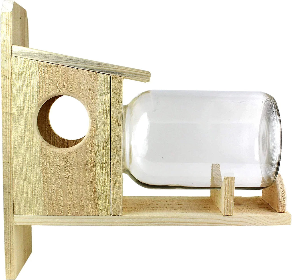 Jar); Food Uncle Squirrel Backyard Rustic Squirrel (w/ Feeder Gallon Glass Handmade Box Dunkels