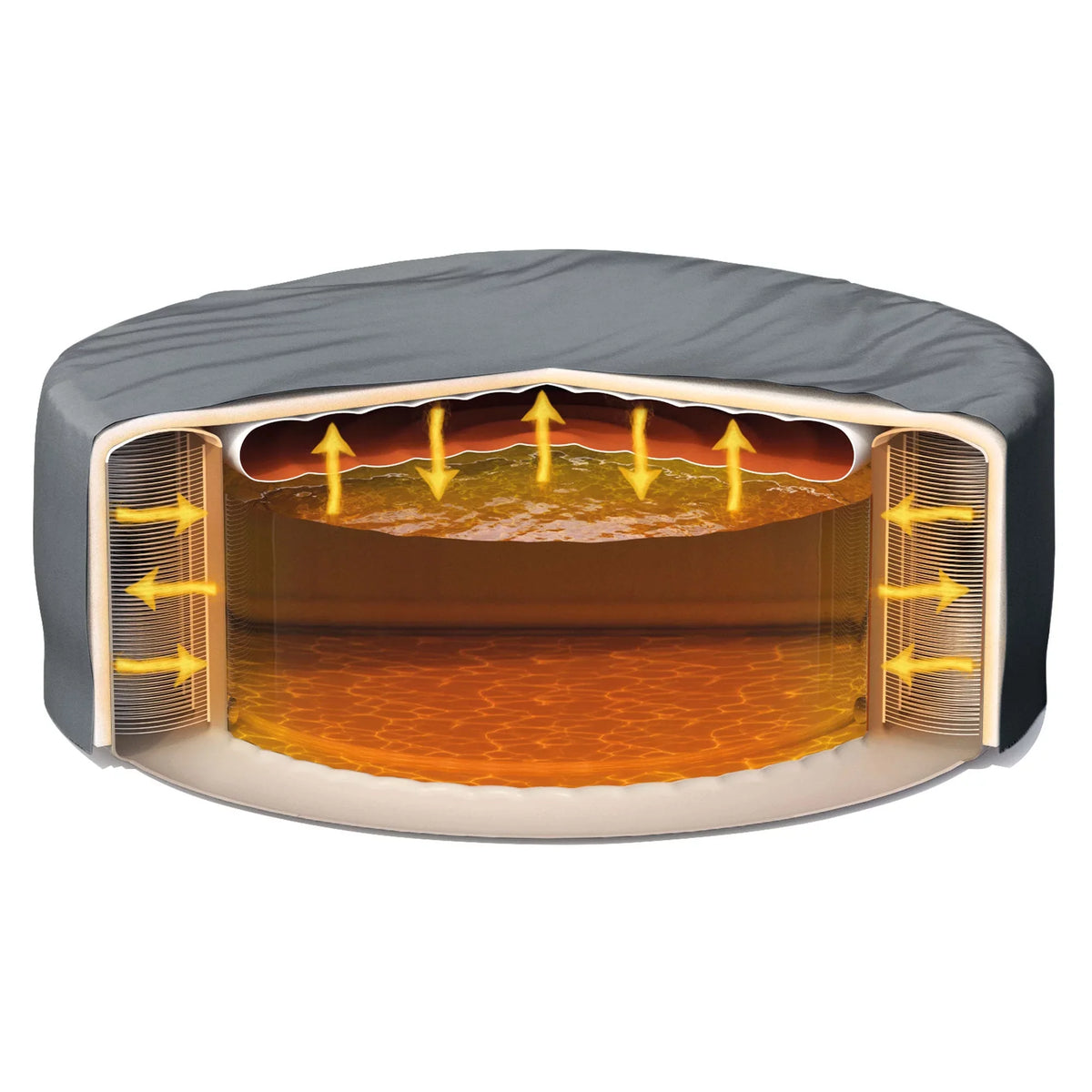 Hot x Spa PureSpa Tray Phone Portable 77 Tub, Inflatable 28", w/ Intex Plus
