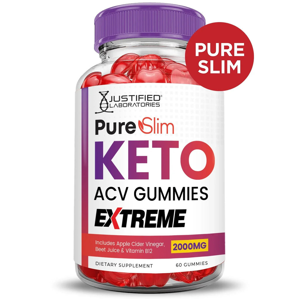 Extreme 120 Pure Supplement Gummies Dietary Keto Gummys Pack) (2 Slim ACV 2000mg