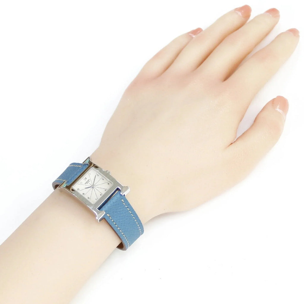 Quartz Ladies (Good) H HERMES Stainless Hermes Pre-Owned HH1.210 Steel Watch