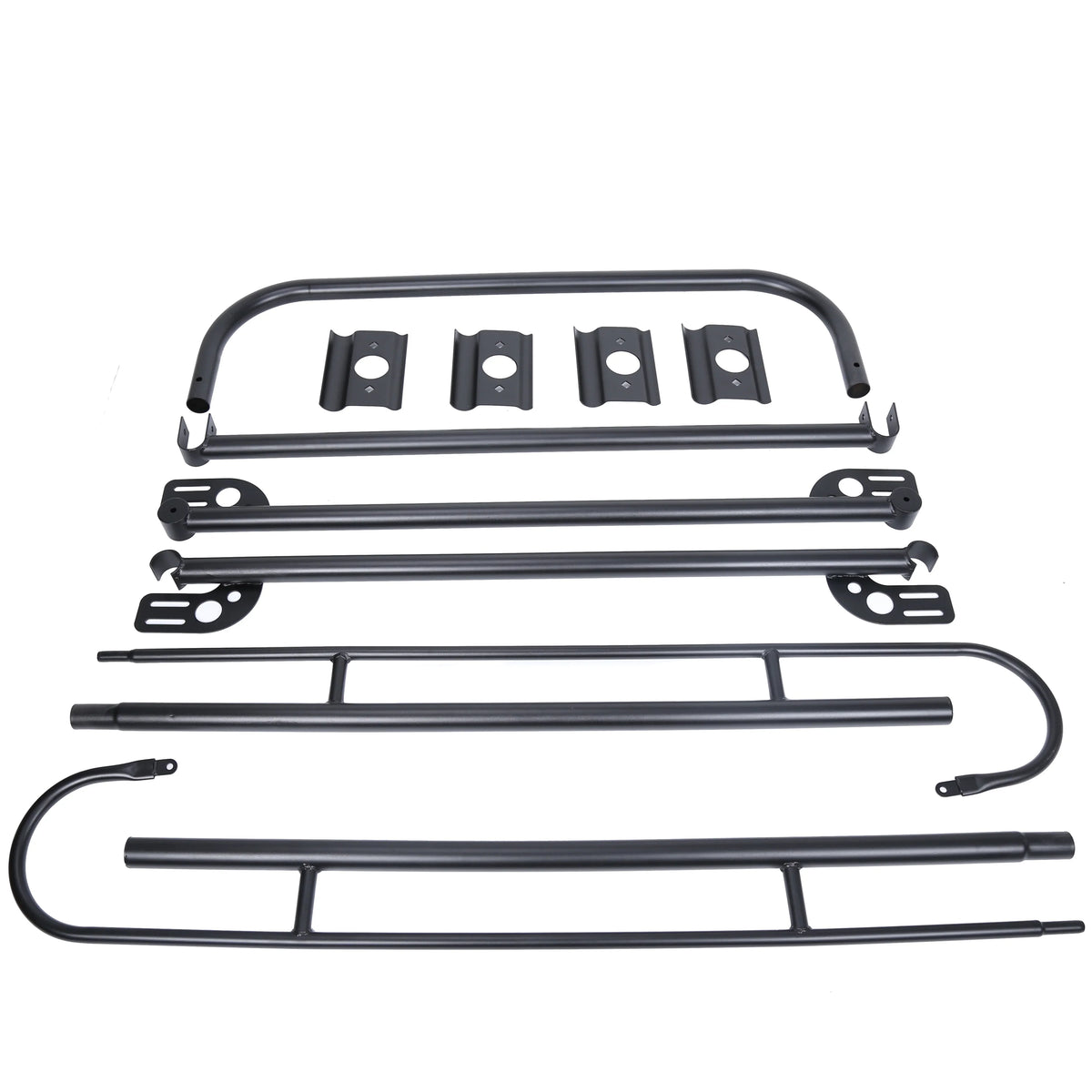 1000 LBS Truck Lumber Universal Cab Ladder Rack Bar 60 Adjustable Over-Cab Bed Pickup Kayak Contractors Kojem Rack Side Long Inch