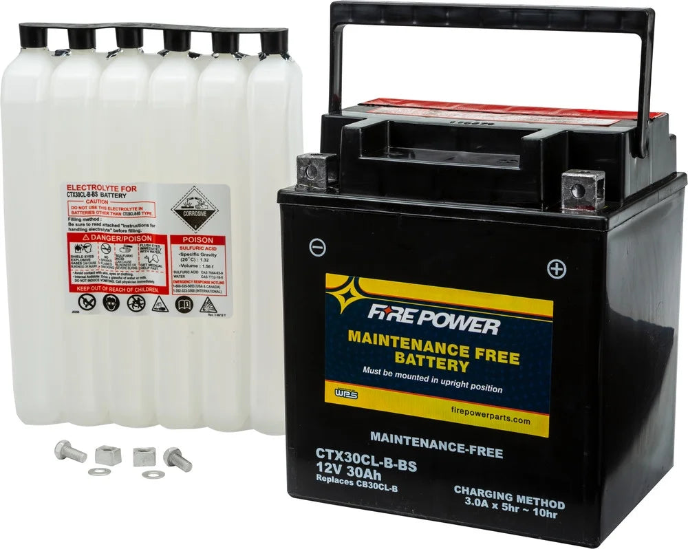 GTX Fire CTX30CL-B-BS Battery 215 Sea-Doo With iS Compatible Maintenance Free Power 2010-2011