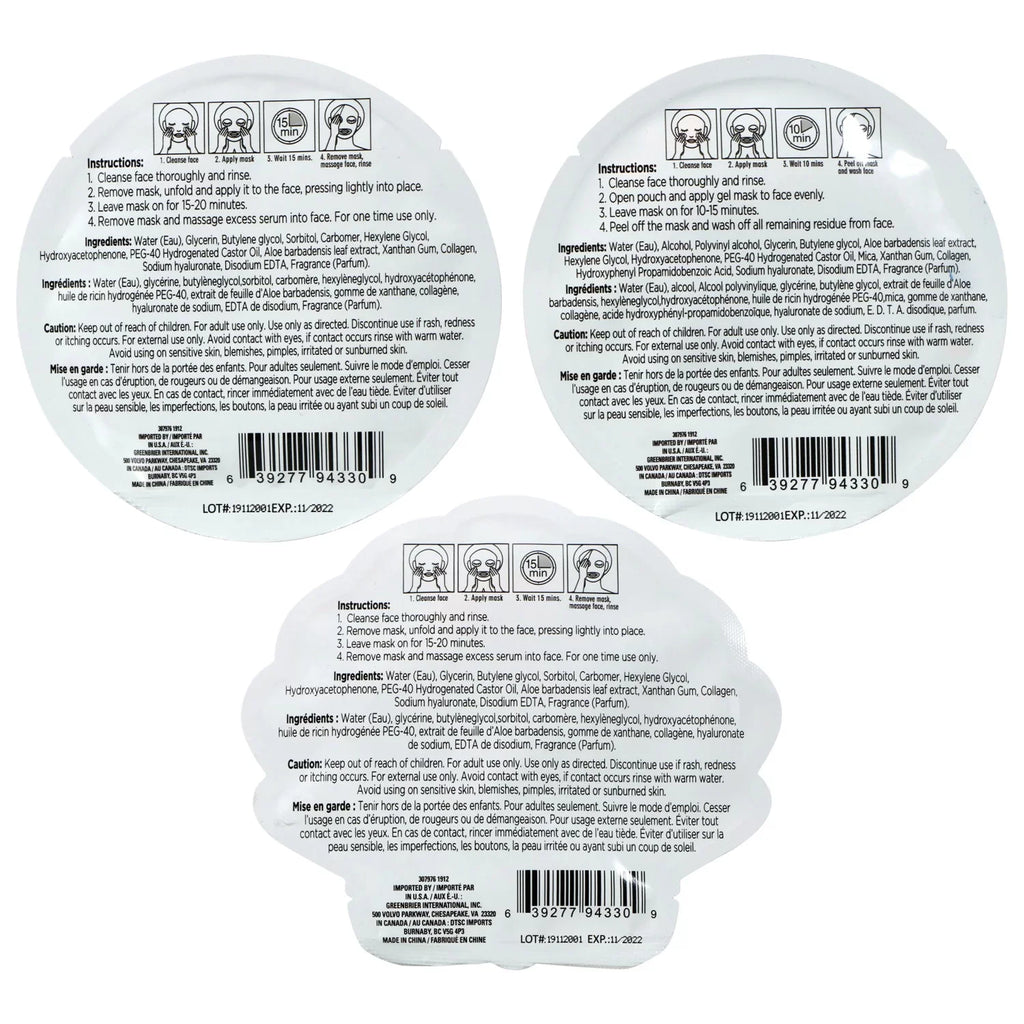Style pack 4 Products Beauty Facial Sprinkles - Masks Skincare Face Mask - -