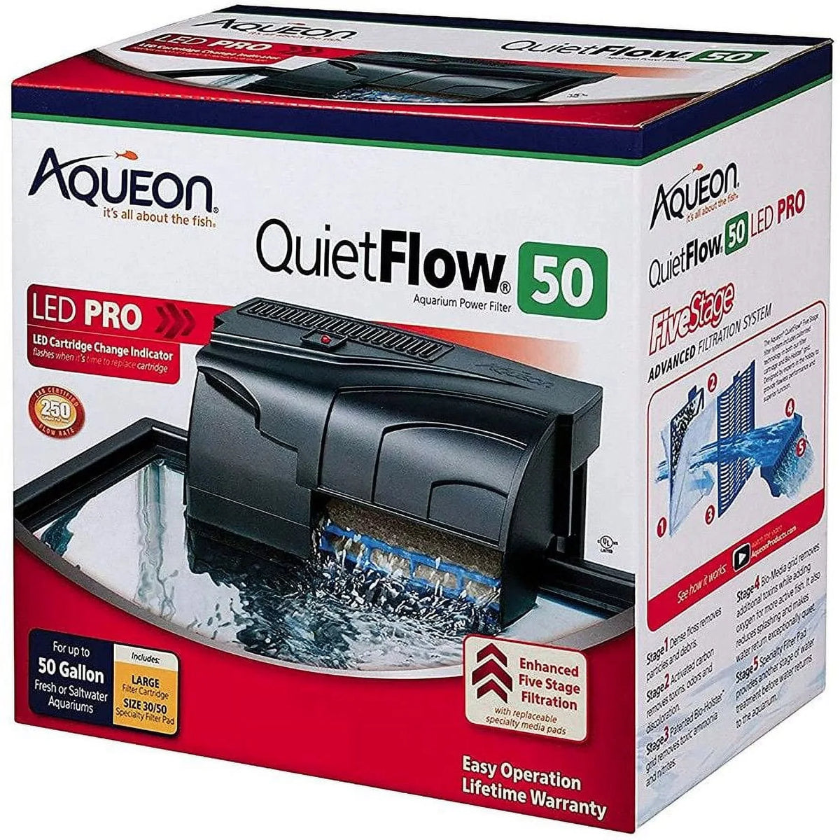 [Aquarium, Aqueon Power Filter QuietFlow Filters] LED Power Aqueon Pro Filters