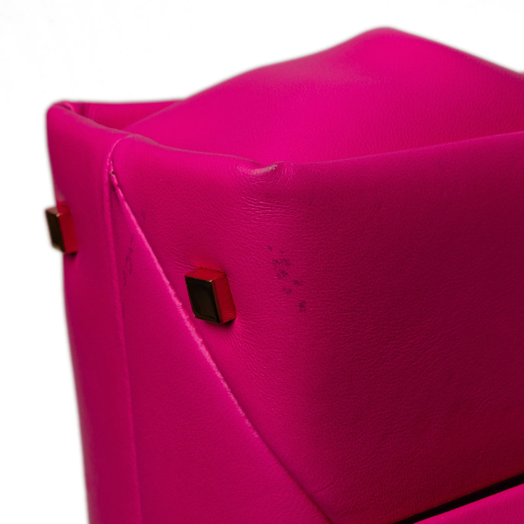 Satchel Unisex Pre-Owned Stud Pink Valentino One Authenticated Mini Leather (Good) Calf