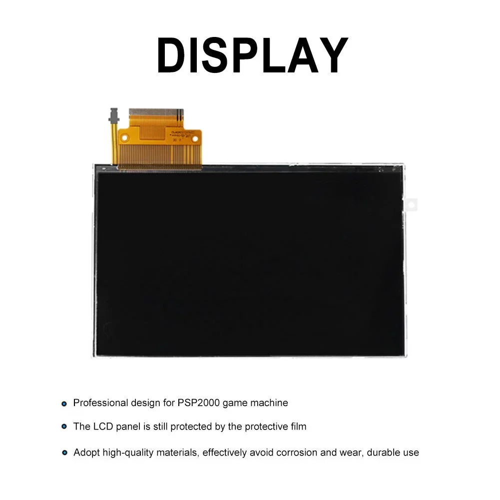 PSP Parts Display Display Backlight Compatible 2000/2001/2003/2004 for LCD for Replacement PSP LCD Replacement 2000,