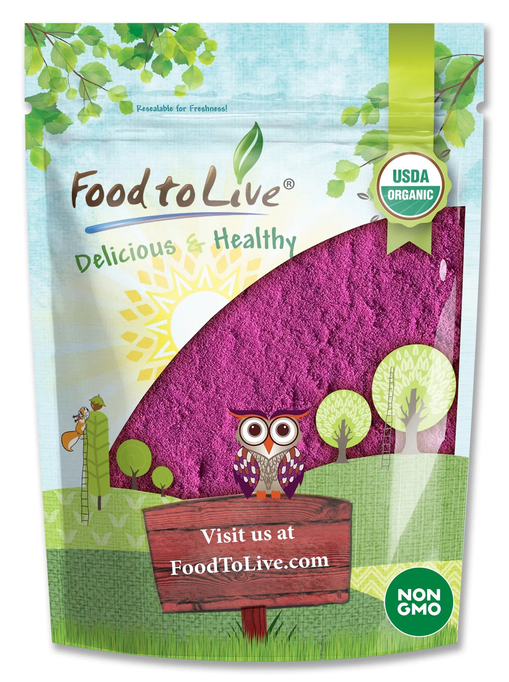 Food Raw, Live to — — Pounds 4 by Organic Powder, Non-GMO, Currant Kosher Black Vegan,