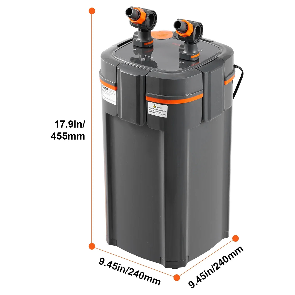 Aquarium Fish Filter Tank Lamp Quiet Gallon SKYSHALO 15w UV 120 Canister