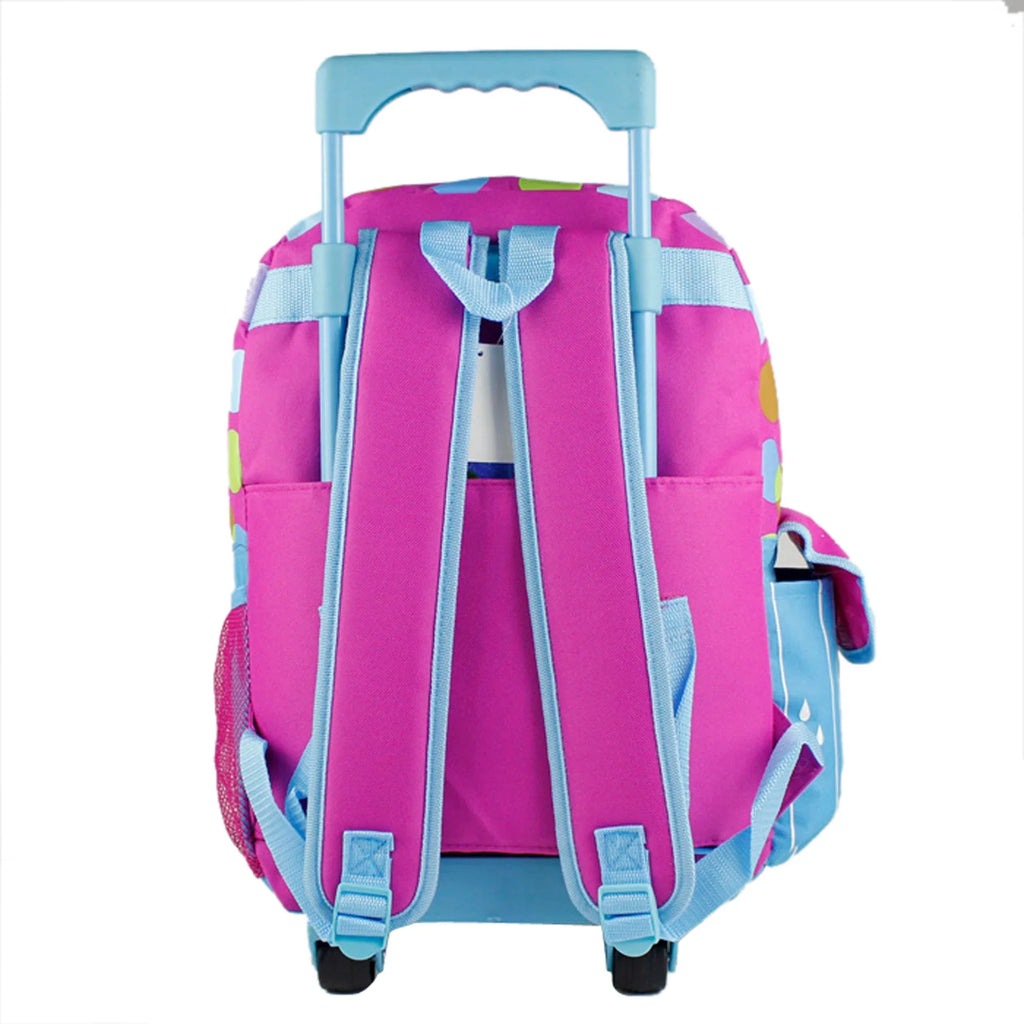 Size (16in) Backpack Pixar's Full and Blue Purple Inside Rolling Out