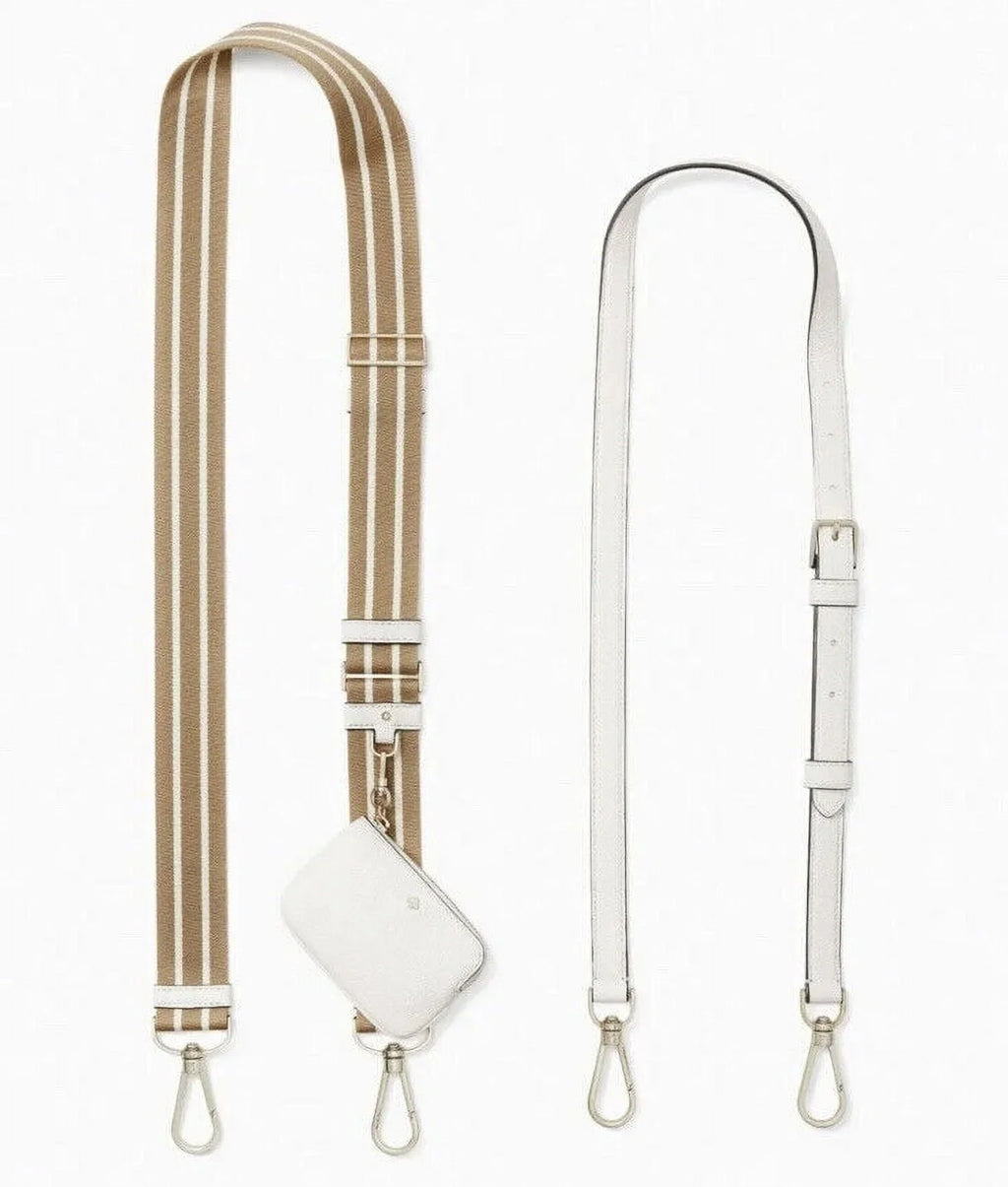 Parchment Bag Pouch + Kate Large Zip Crossbody Pebbled Rosie Spade Leather