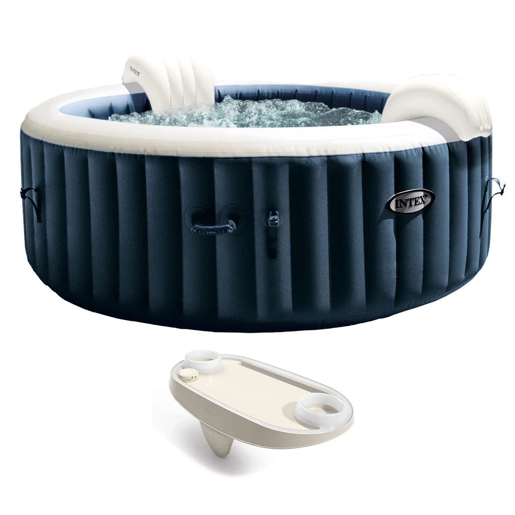 Hot x Spa PureSpa Tray Phone Portable 77 Tub, Inflatable 28", w/ Intex Plus