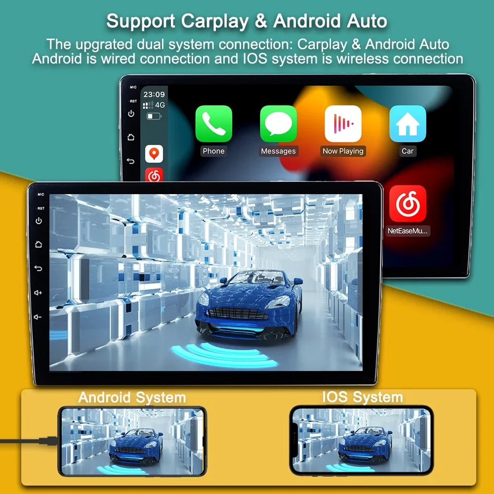 Audio 2 Auto GPS Screen Touch 2004 - Bluetooth 2011 With Stereo Android Carplay Focus Car For 2 Ford Mk Navigation