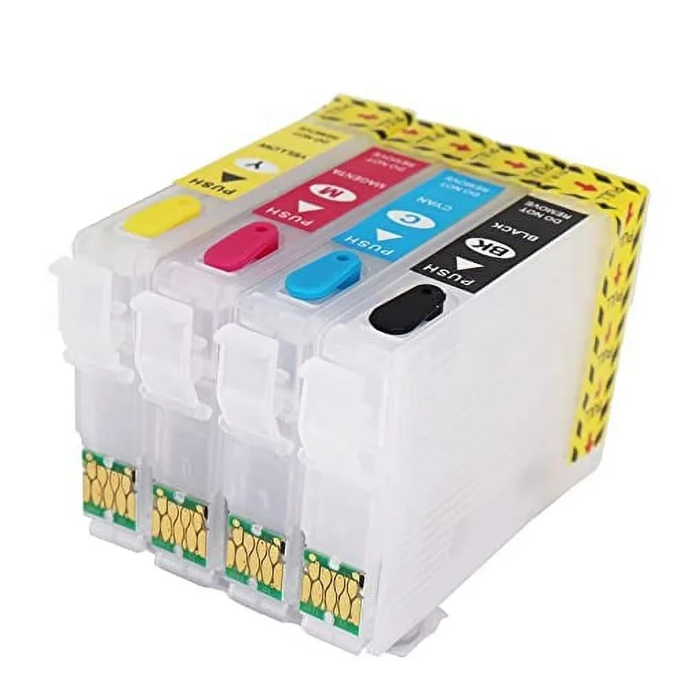 212 4105 with Printing for Chip Single-use XL Fit WF-2850 WF-2830 Epson Empty Pigment, DTF Sublimation Cartridge Ink for Printer Conversion Cartridges Ink Dye, 212XL XP-4100