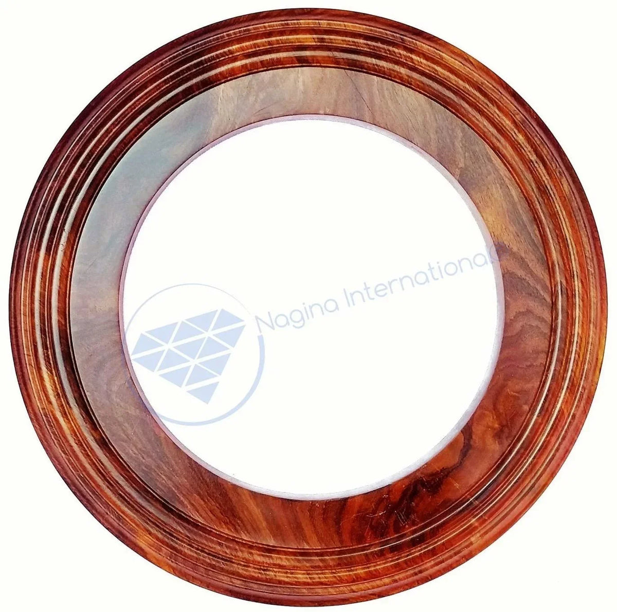 Solid Base Frame (24 Handcrafted Nagina Hardwood Inches) Wooden Polished | International