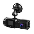 Cam with Car Recording, SOATUTO Front Motion IPS Detection, Dashboard Recorder 1.5in Parking and Driving 2 Dual Locked, Accident Channel Vision, Night 1080P Dash IR Camera Cabin Loop Monitoring,