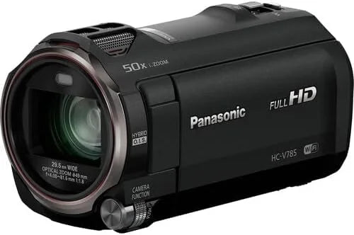 Optical Bundle Advanced Camcorder, Panasonic Full Zoom, HC-V785K Panasonic Pixel Inch Extended Capture HD Sensor, with 3 BSI HC-V785K | 20X Accessories Years | (Black) Warranty HDR 1/2.3