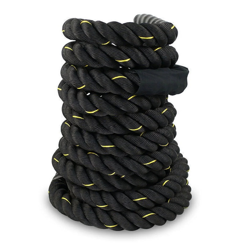 Dacron Rope Strength Battle Diameter Training 1.5" Equipment ZENSTYLE Fitness Workout Poly Rope, 50ft Exercise