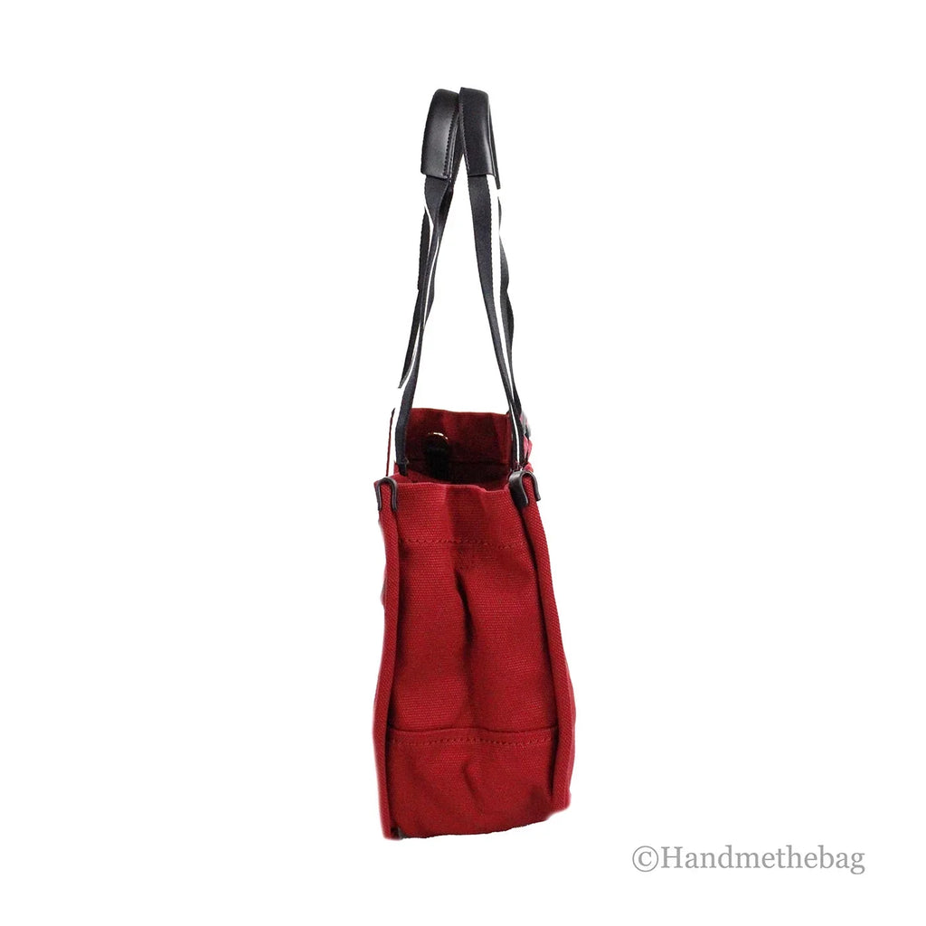 Medium Canvas Savvy Purse Red Bag Jacobs Marc Fabric Shoulder Convertible Tote