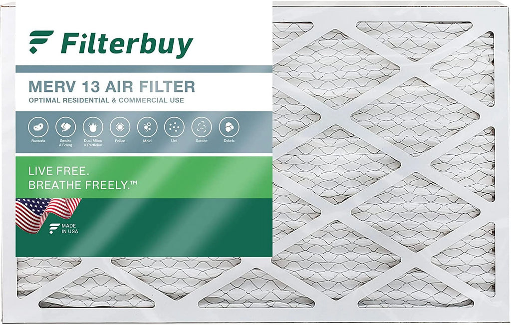 Filterbuy Furnace Pleated MERV Filters HVAC Air 10x32x1 13 AC (1-Pack)