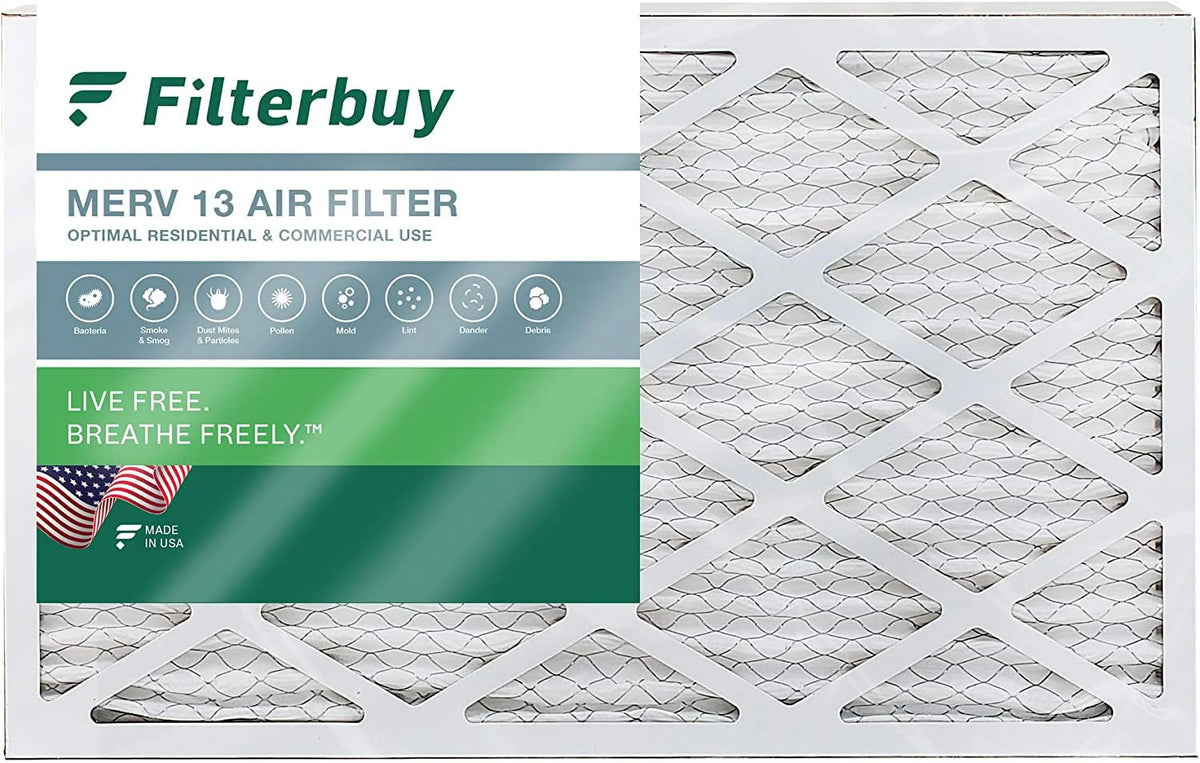 Filterbuy Furnace Pleated MERV Filters HVAC Air 10x32x1 13 AC (1-Pack)
