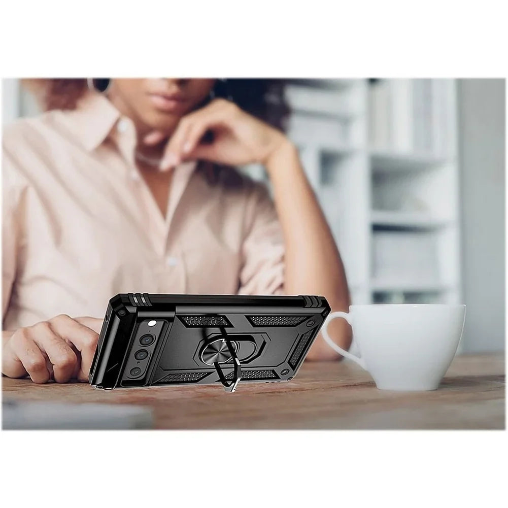 Pro Pixel Phones Ring Drop-Proof Swivel compatible - 8 with Clip Cover for Kickstand 8 Google Combo Belt Pixel Pro Holster Metal Google Armor Case