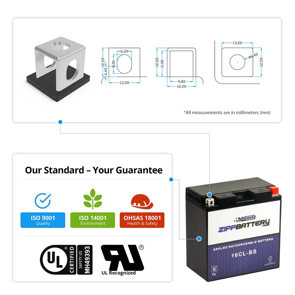 650cc Ski 86-'95 X2 Battery Zipp Jf650 Cc Ts Kawasaki Jet Jf650 Yb16cl-bs Battery 89-'96, for