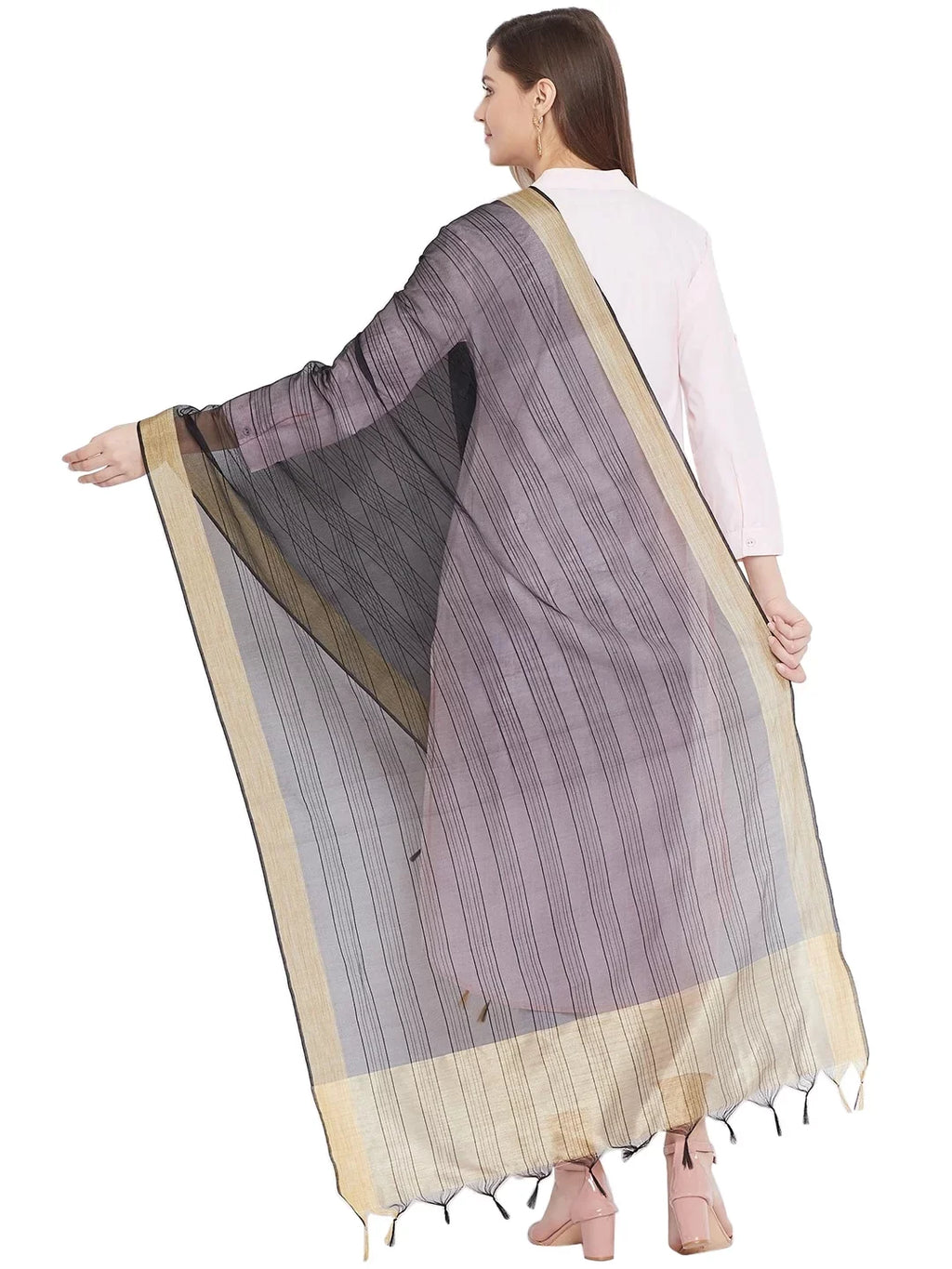 Plain Shawl Scarf Black Stole, Ethnic Woman's Chunni, Indian eloria Dupatta, Wrap