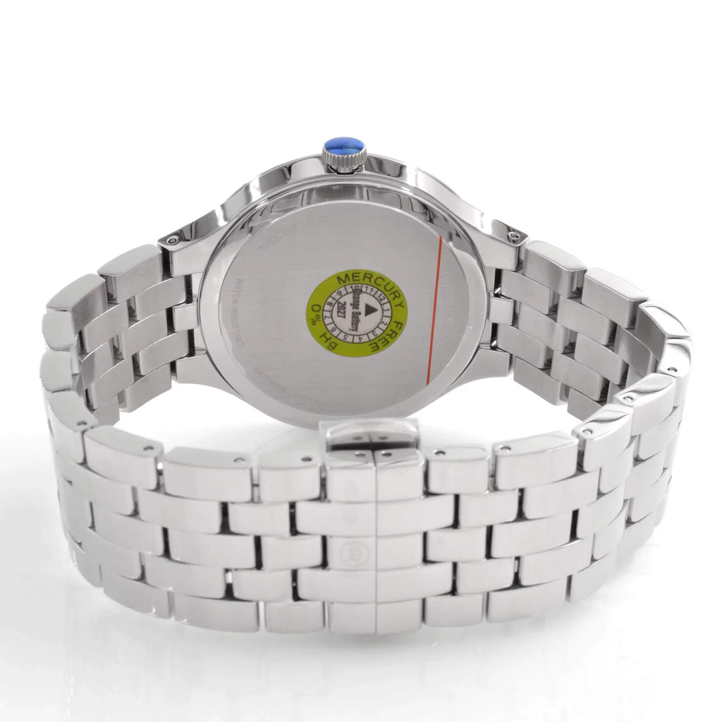 Unisex Tone Dial Silver Black Case Veturi Watch 0607415 Movado