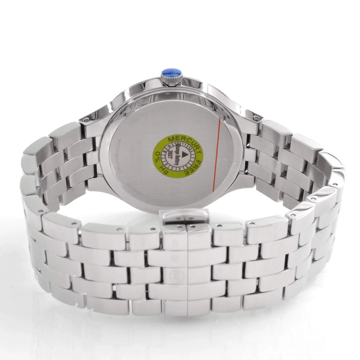 Unisex Tone Dial Silver Black Case Veturi Watch 0607415 Movado