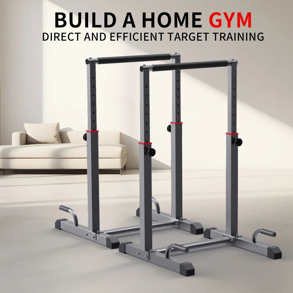 Fitness,Functional Full Set, Adjustable, Workout Parallettes Level Heave Dip Bars Station Station 1200lbs for Duty Body Bar Dip 9
