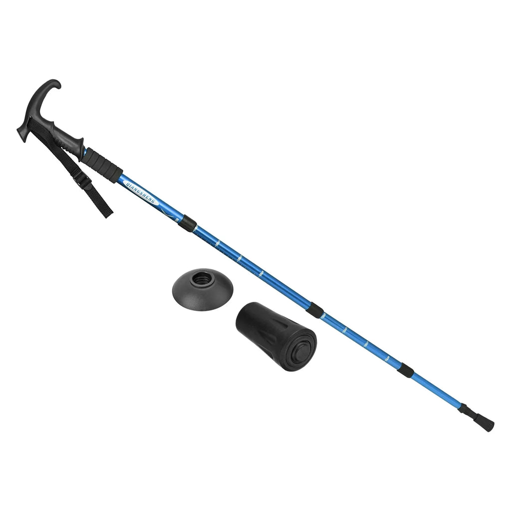 Pole Blue Telescopic T Poles Collapsible 43 Trekking Uxcell Handle, Inch Hiking
