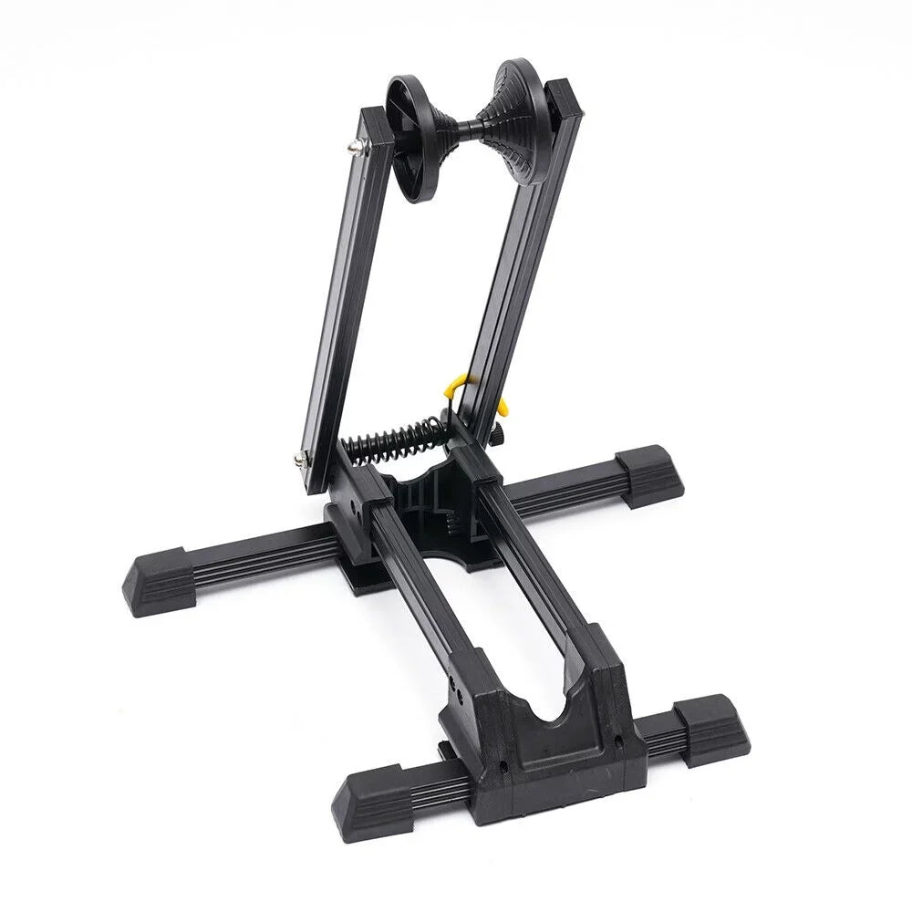 Black Parking Floor Mountain Bike Bicycle Storage Bike Foldable Stand Holder Rack
