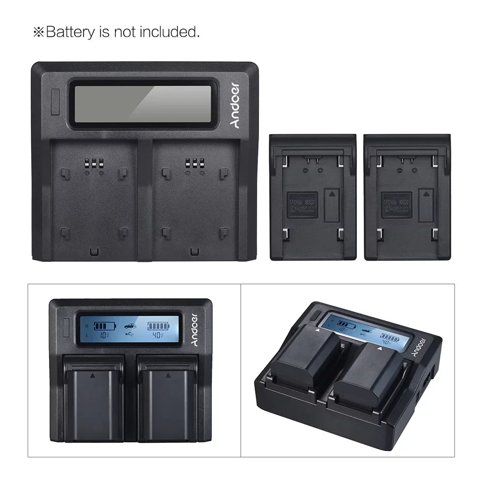 A9 A7SIII A7III Channel Tomshoo Dual NP-FZ100 Sony A7RIII Replacement Battery for LCD