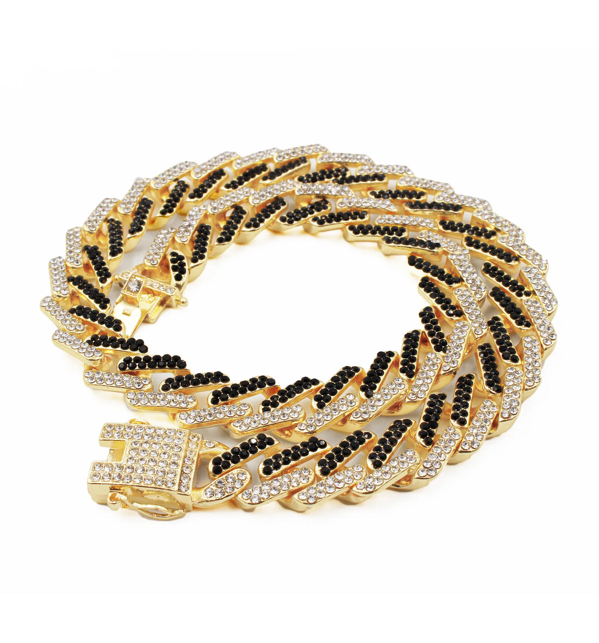 Necklace Band Watch Trim Rolly Blast! Zig Sets(ST10327DX Sets Hop Necklace ZZ Out Black Out on Ice Bling'ed with Zag Charles Matching Looks Bling'ed Gold and Raymond - Hip Ice - on with
