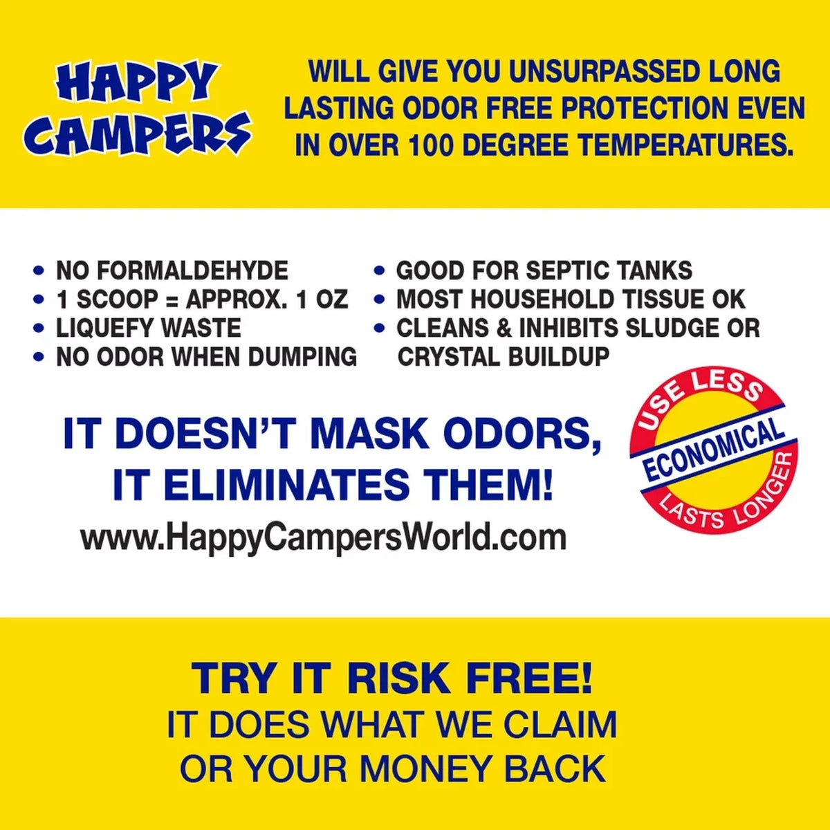Treatment - Holding Tank treatments Happy Campers RV Deodorizer 64