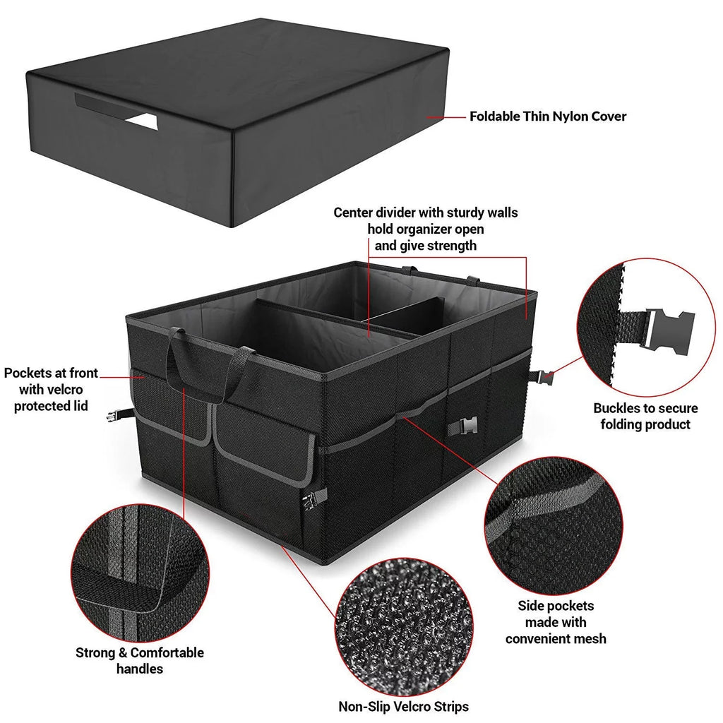 Caddy Truck Cargo SUV Nokiwiqis for Trunk Collapse Folding Organizer Car Bag Storage Bin