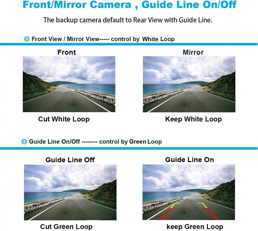 Camera with Bright Waterproof Absolute 8 Night CAM2100S Camera Plate Security Viewing LEDs Chrome Universal Angle Car Frame Vehicle View Camera Front Vision 170° Assist Front License