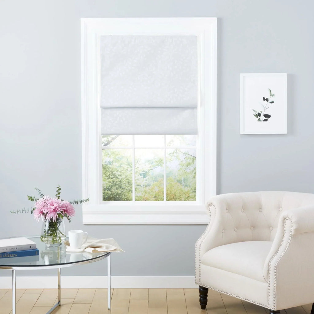 Bolan Roman 64", Blackout White Home Botanical 23"x Exclusive Shade, Total