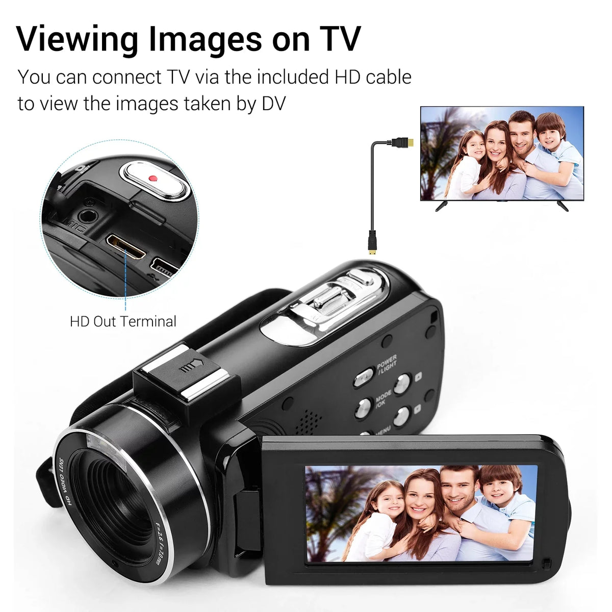 Camera Camera,Video Inch QISUO 3.0 Professional DV Andoer-2 IPS DV Video 4K Function Inch Video IPS Camera Handheld Monitor Inch 3.0 ERYUE