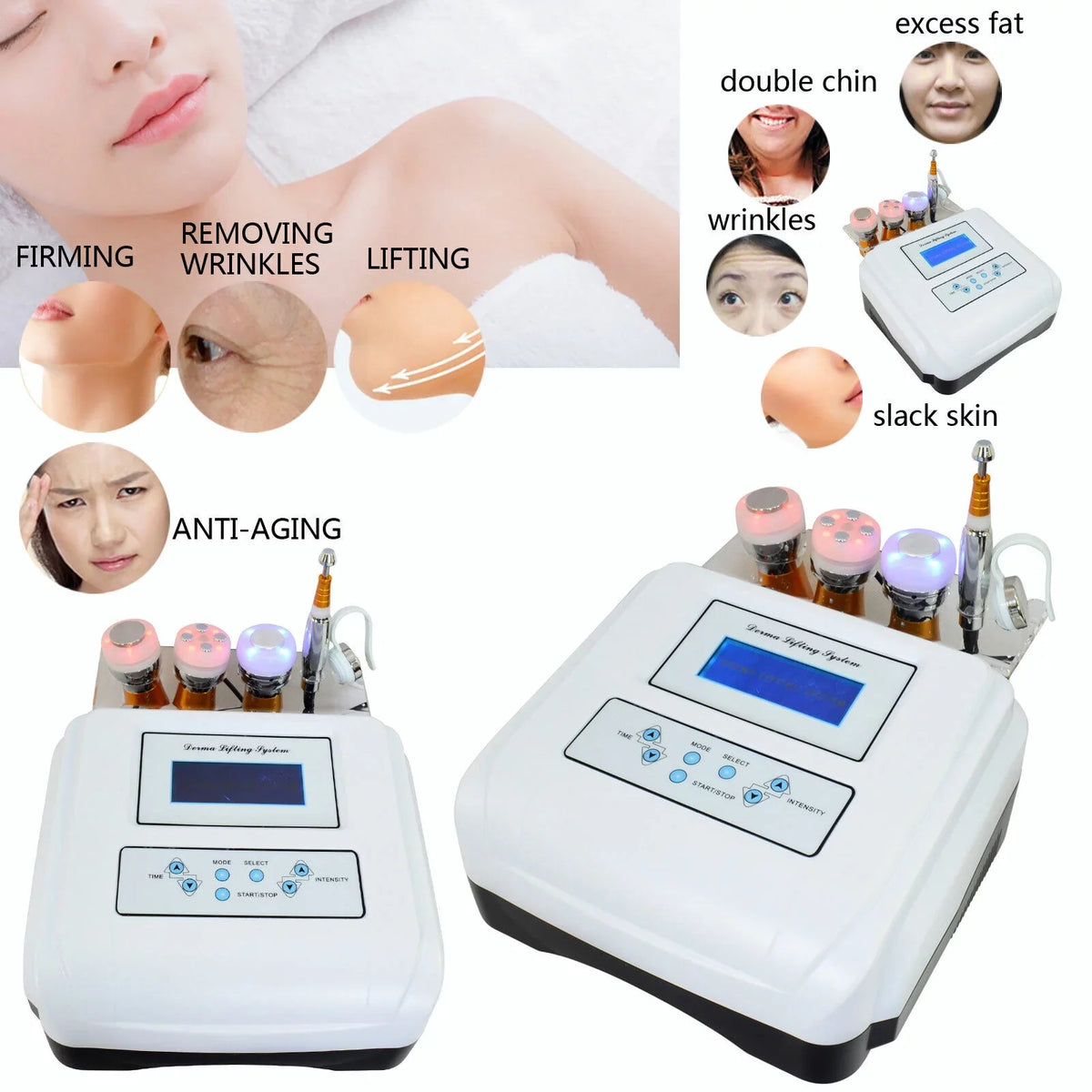 Mesotherapy Sculpting Electroporation Spa 40K Cool Fat Mesotherapy Machine Machine RF Needle No Slimming Cryo Cryo Anqidi Body
