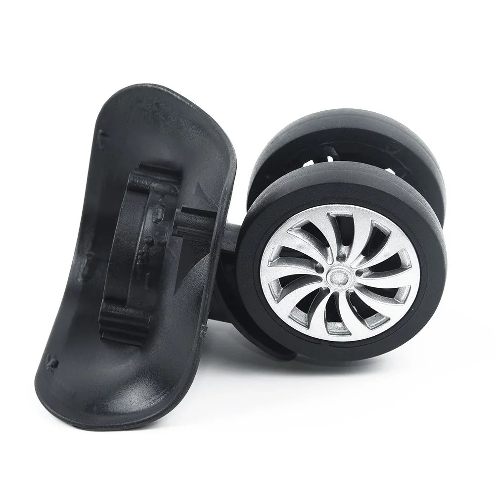Suitcase Universal Yuri Wheels Luggage Wheel 4 Replacement Swivel Black Set