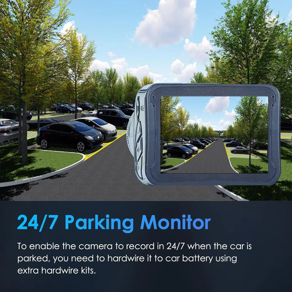 and Band Perfect with License Tachograph Full Mini for Cameras - birvsw Car G-sensor Driver's Car - Angle Recording for 170° Rear Front 1080P Wide Car Dashcam Monitor Loop HD Reliable and Car Drivers