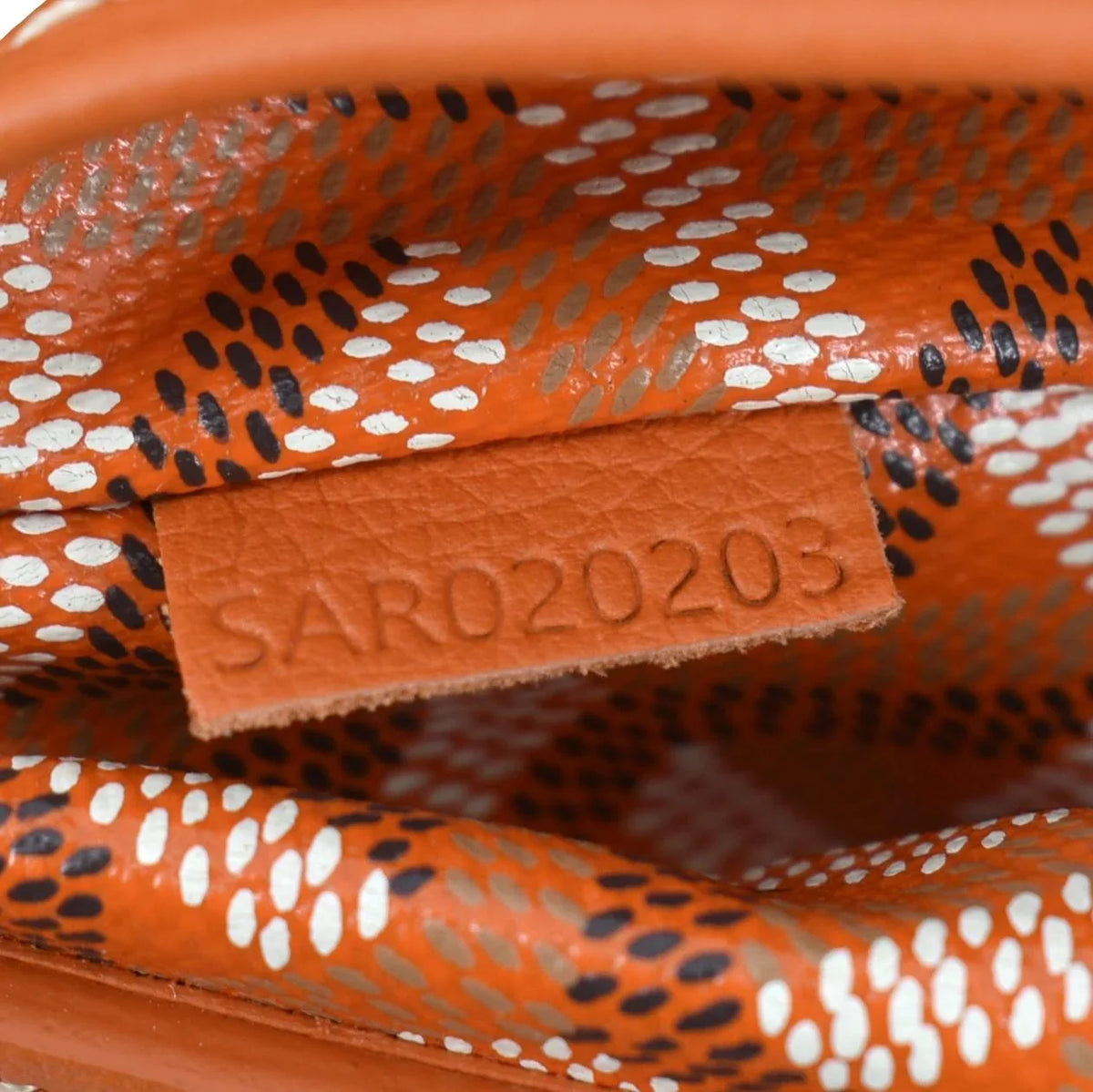 Bag GOYARD Canvas Rouette Orange Shoulder Soft Pre-owned