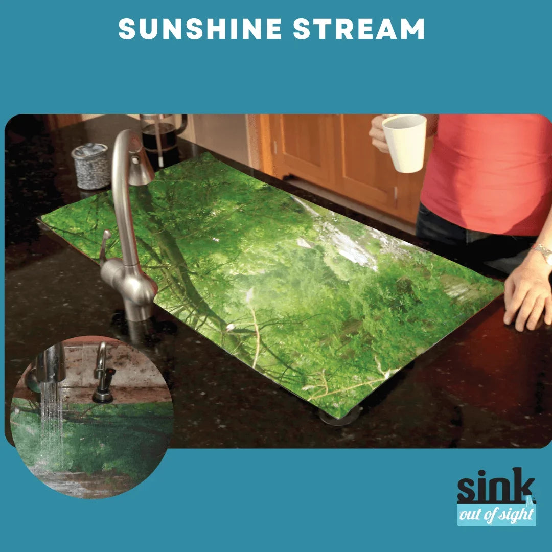Sink Out Cover, and Sink x Stream Liquids Sunshine Pass Debris Cover, Through Decor Home of 20" Sight- Single Kitchen 2 sizes. SK1-SS Design: Hot/Cold 30" adjustable,